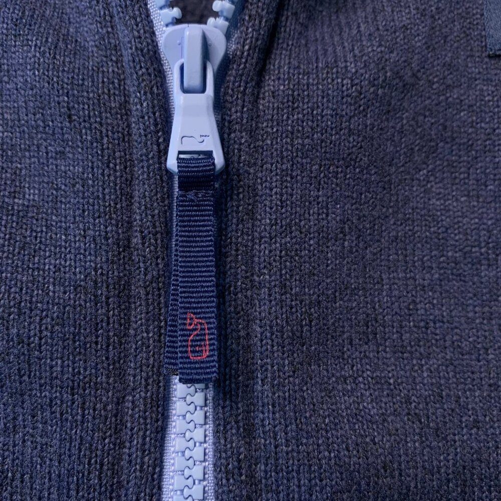 VINEYARD VINES Full Zip Fleece Jacket Girls 14 L Girl Blue Quilted Winter Large - Picture 5 of 10